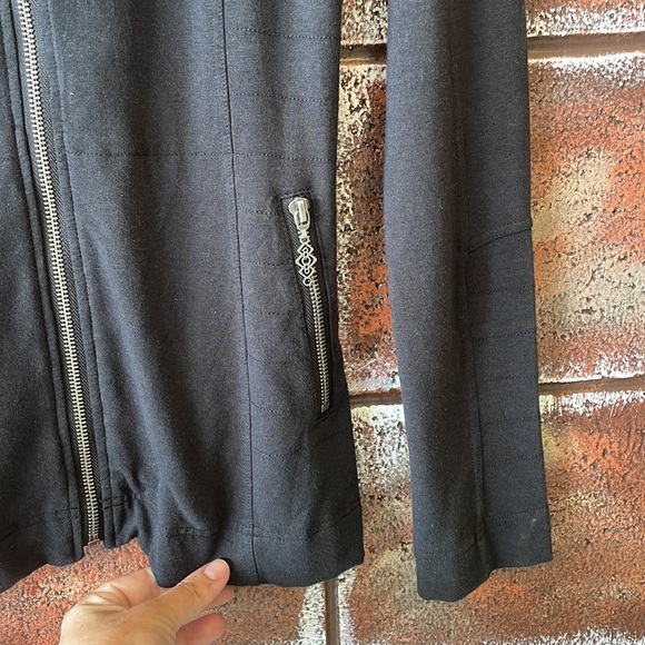 Nomads Hempwear / NWT black jacket Moto details small - Picture 3 of 7